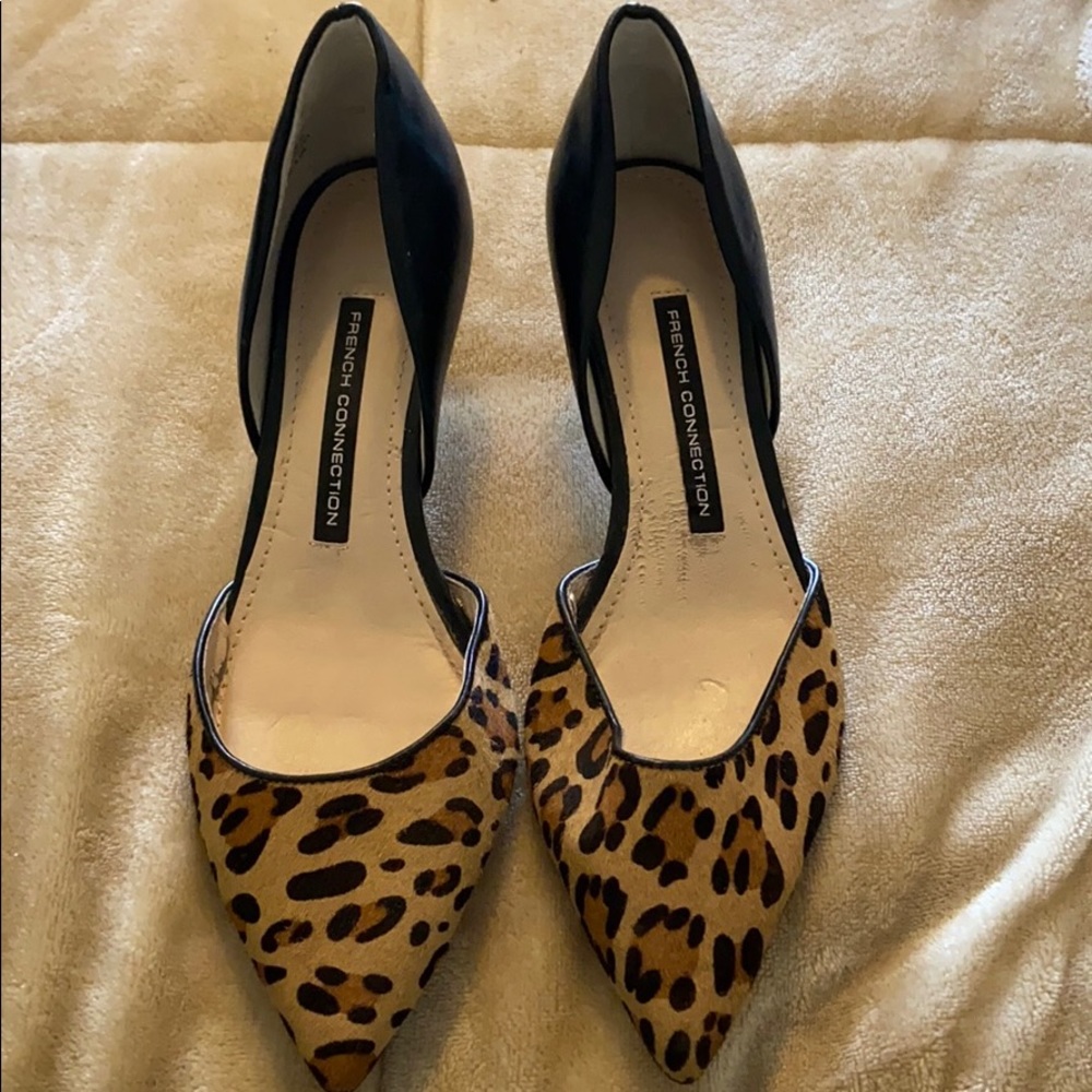 Tiny heels French connection. Dyed calf fur